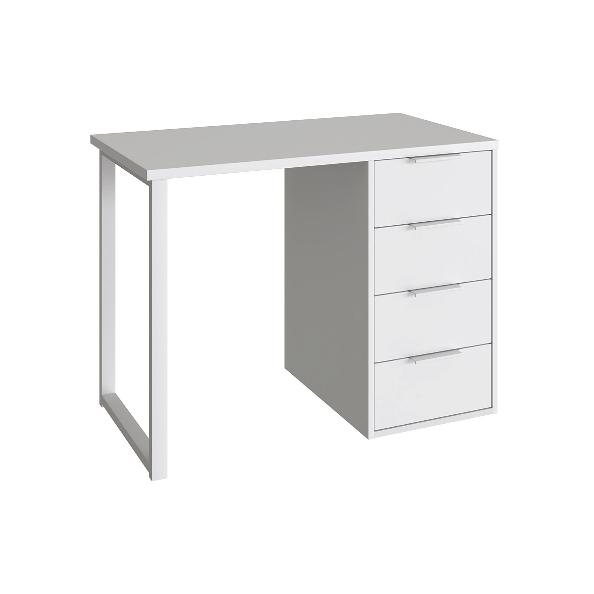 Стол С-414 белый структурный/меренга (1000х550)