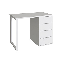 Стол С-414 белый структурный/меренга (1000х550)