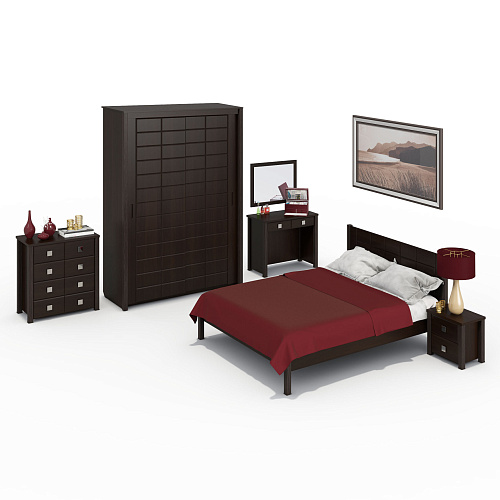 Тумба прикроватная Изабель ИЗ-2 орех темный